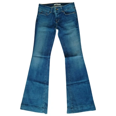Pre-owned J Brand Blue Cotton - Elasthane Jeans