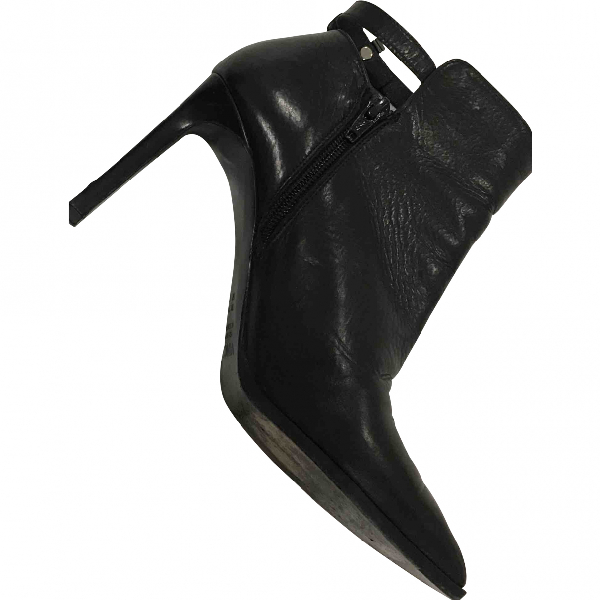 vince black ankle boots