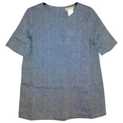 Pre-owned Max Mara Linen Tunic In Grey