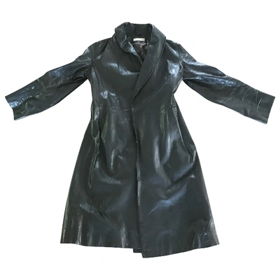 Pre-owned Nicole Farhi Leather Coat