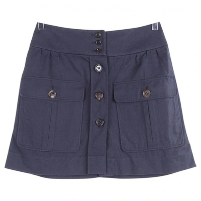 Pre-owned Chloé Mini Skirt In Blue