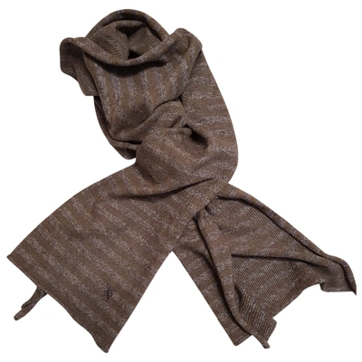Pre-owned Mauro Grifoni Wool Scarf In Grey