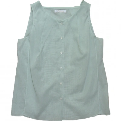 Pre-owned Chloé Green Polyester Top
