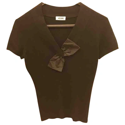 Pre-owned Moschino Cashmere Top In Black