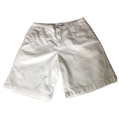 Pre-owned Calvin Klein White Cotton Shorts