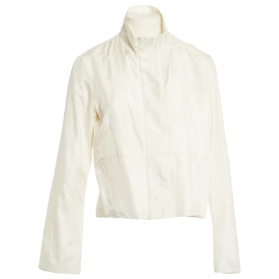 Pre-owned Balenciaga Silk Top In White