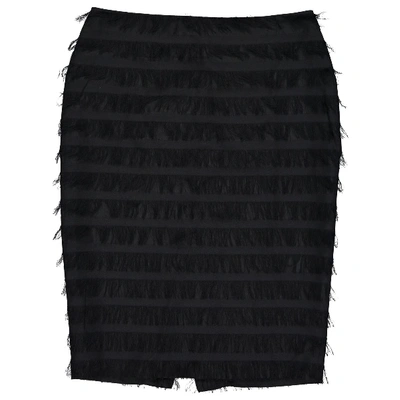 Pre-owned Balenciaga Silk Mini Skirt In Black