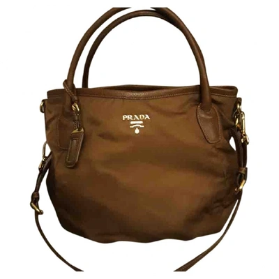 Pre-owned Prada Cloth Bag In Brown