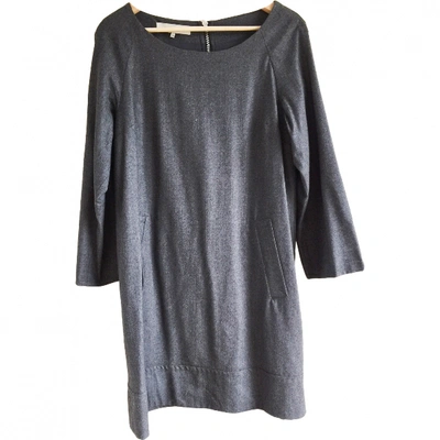 Pre-owned Gerard Darel Wool Mid-length Dress In Grey