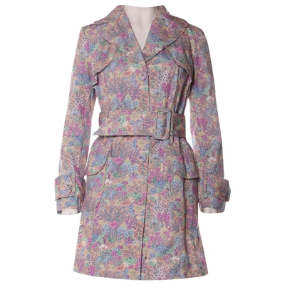 Pre-owned Manoush Trench Coat In Multicolour