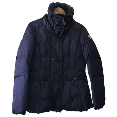 Pre-owned Moncler Puffer In Blue