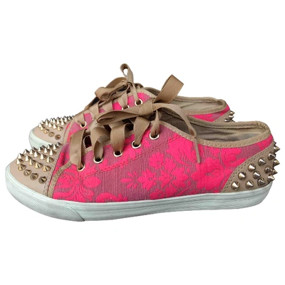 Pre-owned Kurt Geiger Cloth Trainers In Pink