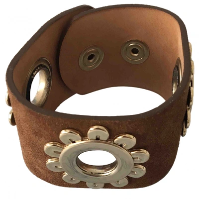 Pre-owned Blumarine Leather Bracelet In Brown