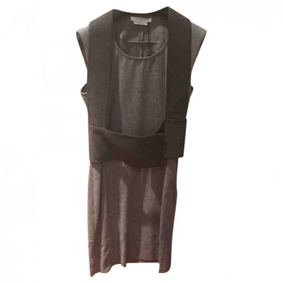 Pre-owned Givenchy Wool Dress In Grey