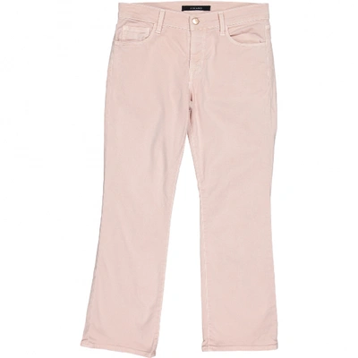 Pre-owned J Brand Straight Jeans In Pink