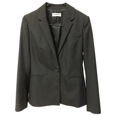 Pre-owned Balenciaga Black Synthetic Jacket
