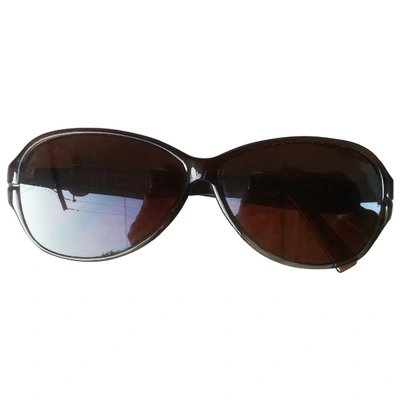 Pre-owned Krizia Brown Sunglasses