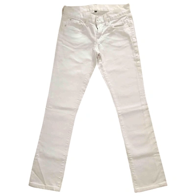 Pre-owned Ralph Lauren Slim Jeans In White