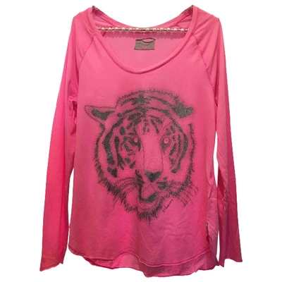 Pre-owned 81 Hours Pink Cotton Top