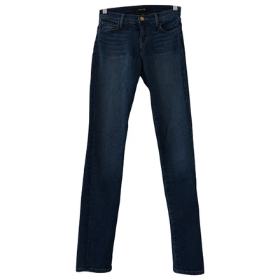 Pre-owned J Brand Slim Jeans In Blue