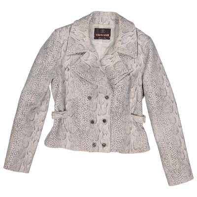 Pre-owned Roberto Cavalli Wool Jacket In Grey