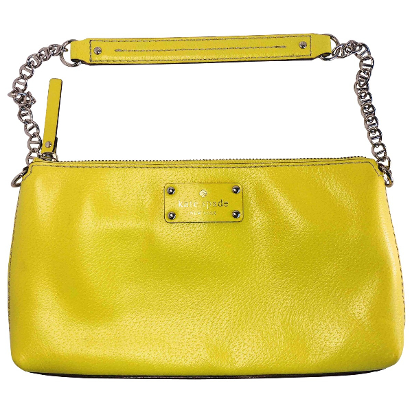 PreOwned Kate Spade Yellow Leather Handbag ModeSens