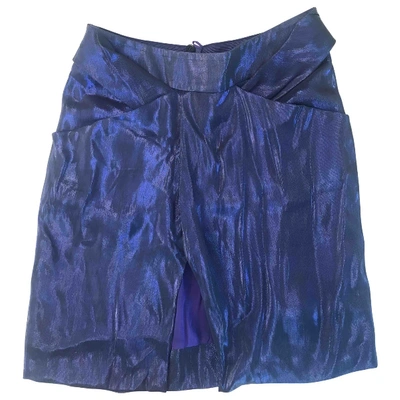 Pre-owned Giorgio Armani Mid-length Skirt In Purple