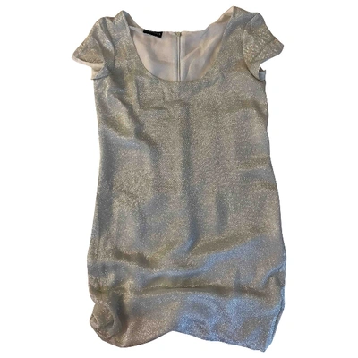 Pre-owned Emporio Armani Mini Dress In Silver