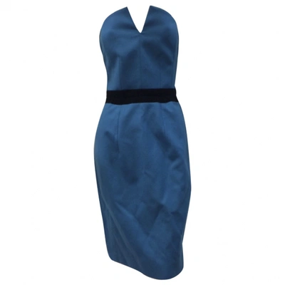Pre-owned Saint Laurent Wool Dress In Blue