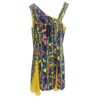 Pre-owned Versus Silk Mini Dress In Multicolour