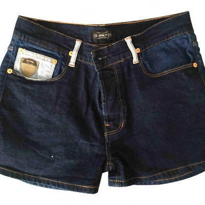 Pre-owned April77 Blue Denim - Jeans Shorts