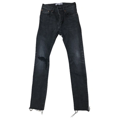 Pre-owned Balenciaga Slim Jeans In Black
