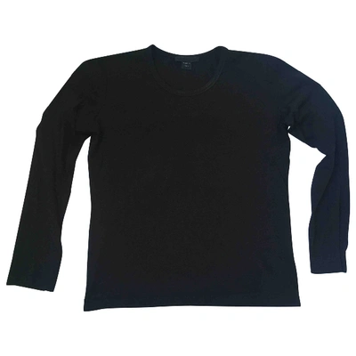 Pre-owned Helmut Lang Wool Jersey Top In Black