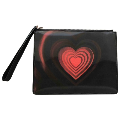 Pre-owned Christopher Kane Leather Clutch Bag In Black