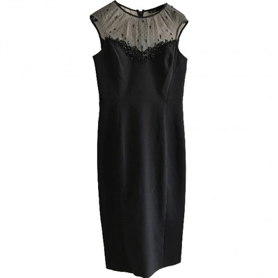 Pre-owned Karen Millen Mid-length Dress In Black