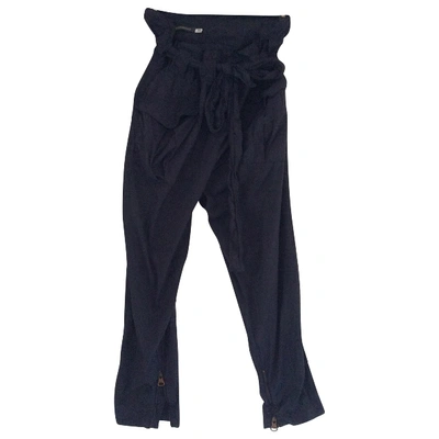 Pre-owned Ermanno Scervino Large Pants In Blue