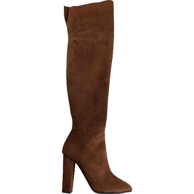 Pre-owned Giuseppe Zanotti Boots In Brown