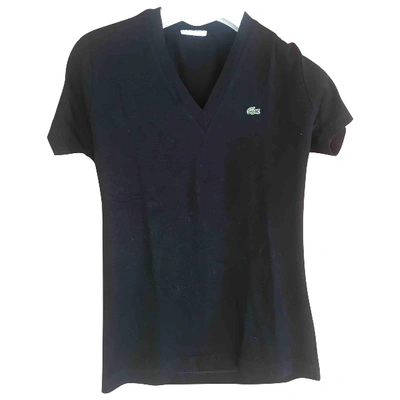 Pre-owned Lacoste Black Cotton Top
