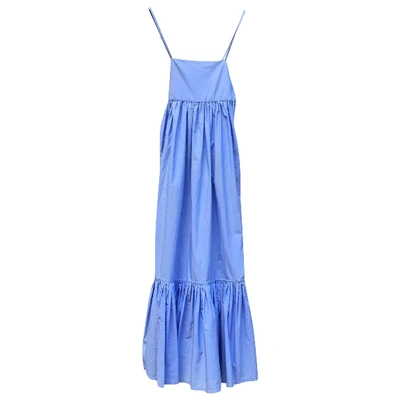 Pre-owned Ferragamo Maxi Dress In Turquoise