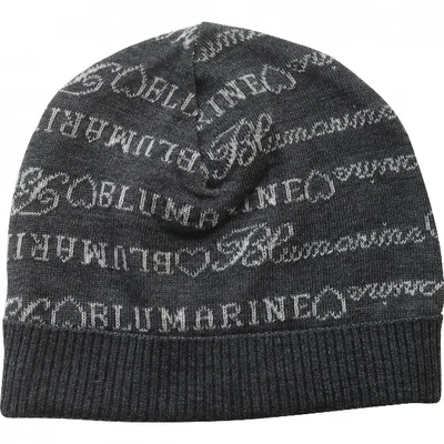 Pre-owned Blumarine Wool Hat In Grey