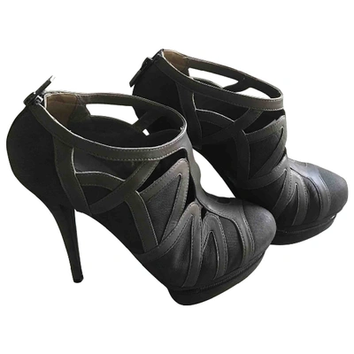 Pre-owned Le Silla Ankle Boots In Grey