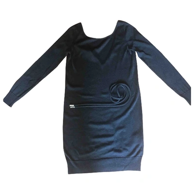 Pre-owned Dolce & Gabbana Wool Mini Dress In Black