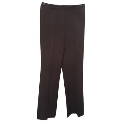 Pre-owned Gerard Darel Straight Pants In Anthracite