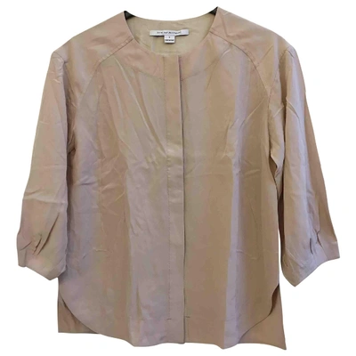 Pre-owned Diane Von Furstenberg Silk Blouse In Pink