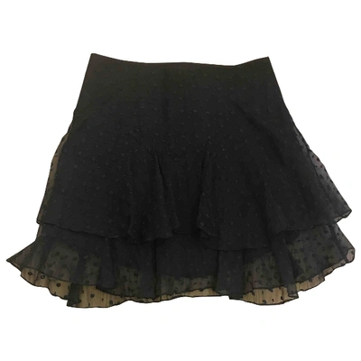Pre-owned Isabel Marant Silk Mid-length Skirt In Black