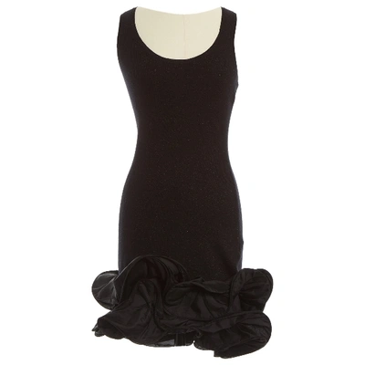Pre-owned Manoush Wool Mid-length Dress In Black