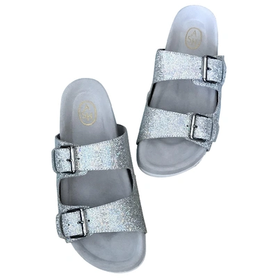 Pre-owned Ash Glitter Sandal In Silver