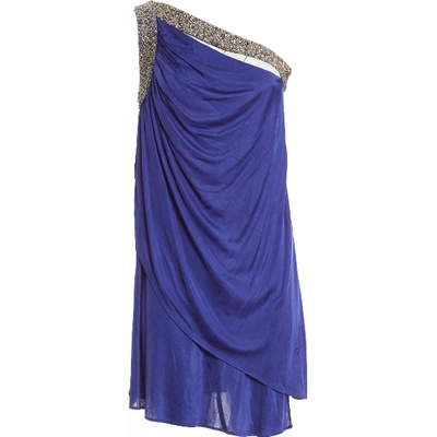 Pre-owned Emilio Pucci Silk Mini Dress In Blue