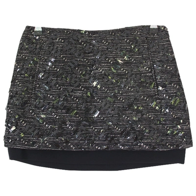 Pre-owned Diane Von Furstenberg Mini Skirt In Black