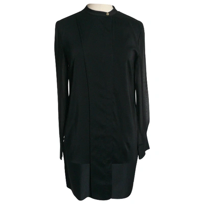 Pre-owned Alexander Wang T Silk Mini Dress In Black